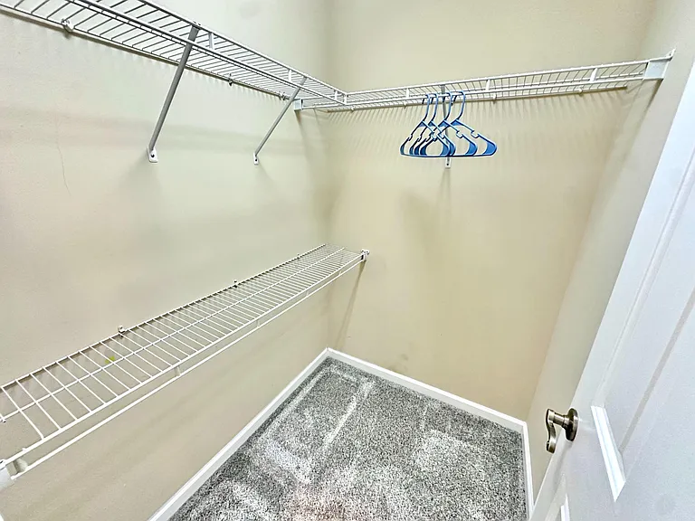 Two walk-in closets.