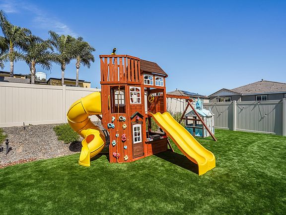 Swingset and castle