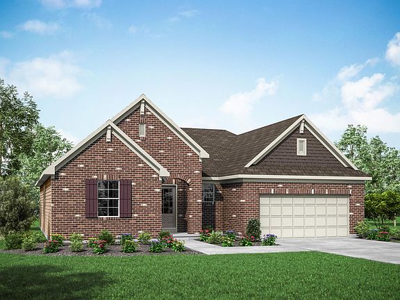 one-story brick home