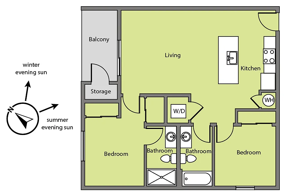 Floor plan 218 Santa Fe