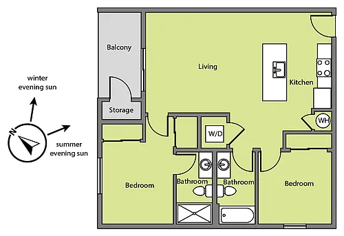 Floor plan 218 Santa Fe