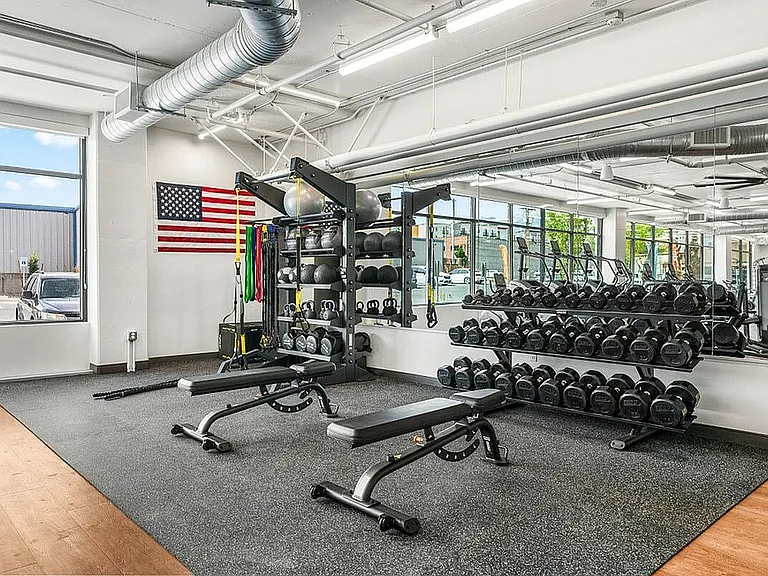 24-Hour Fitness Center at Current Apartments