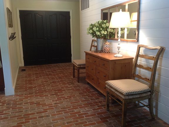 Entry Hall, notice the brick