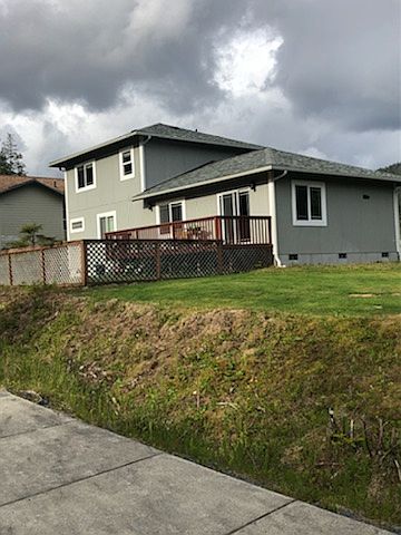 House/back yard, from Yaw Dr