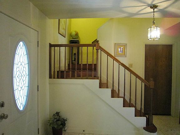 Beautiful wood stairway