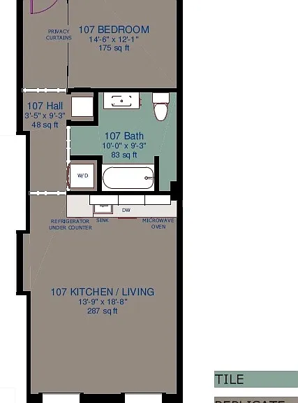 CASE 107 Floorplan