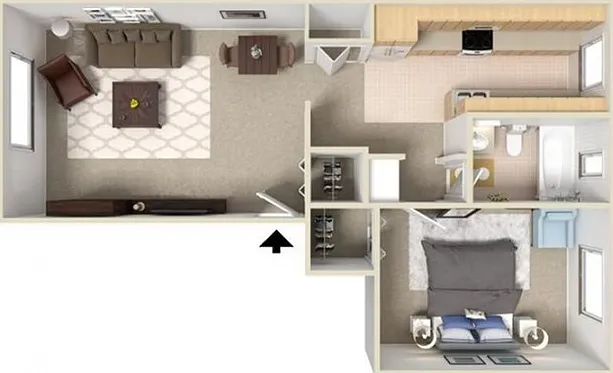 L Shape Layout L Shape Layout