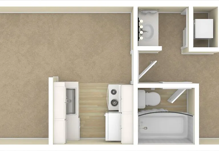 Alta Floorplan 454 sq ft