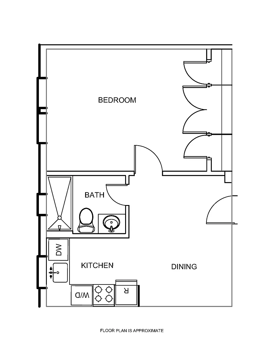 Floor plan One Bedroom A