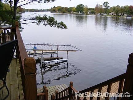 View up river from deck