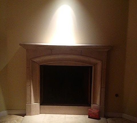 Living Room Fireplace (wood burning)