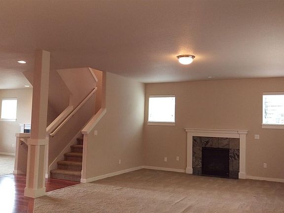 Family room with fireplace