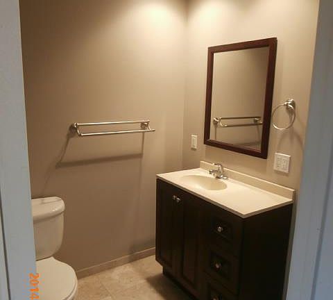 Master bath with new vanity