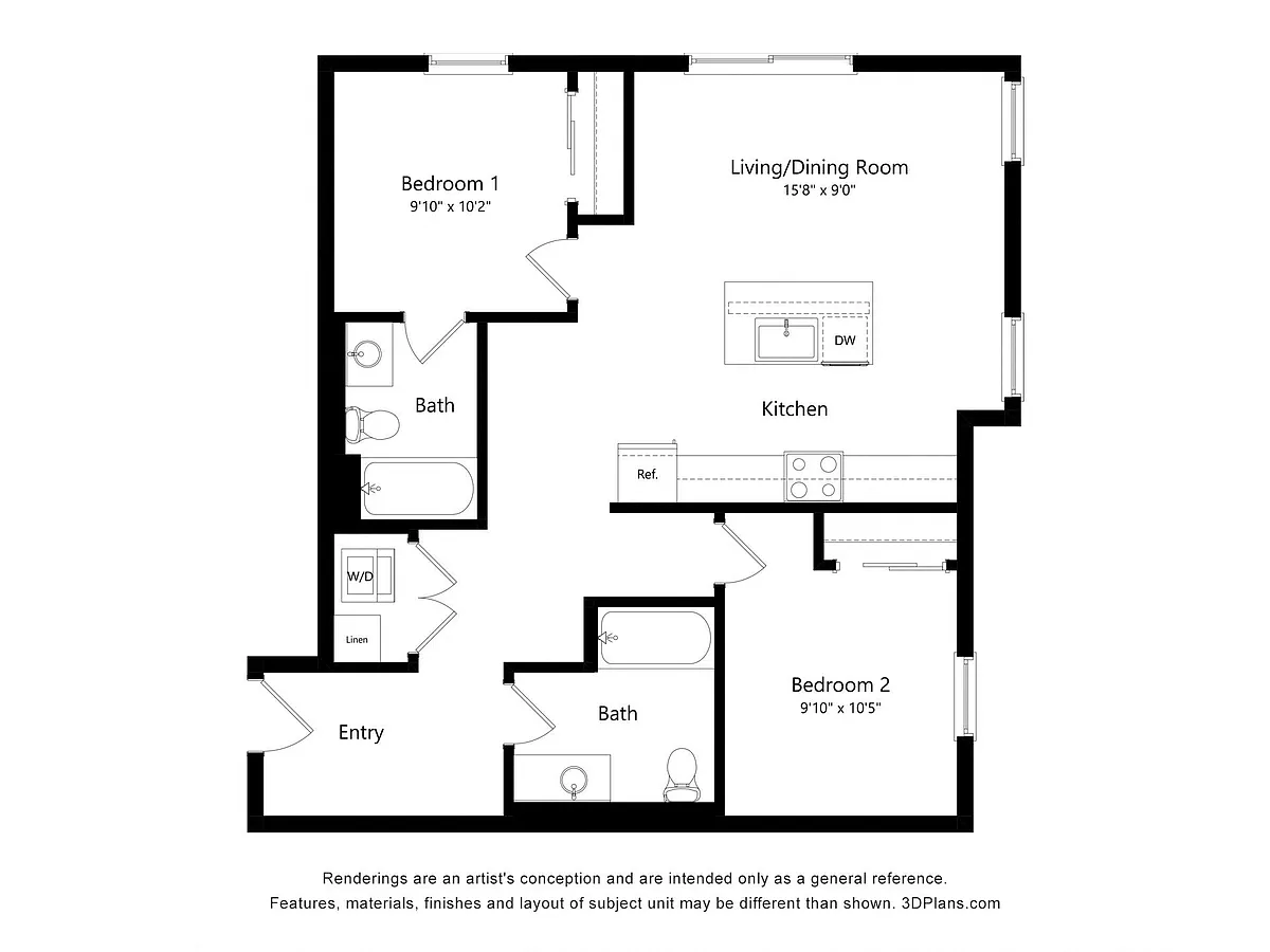 Floor plan 2X2 I