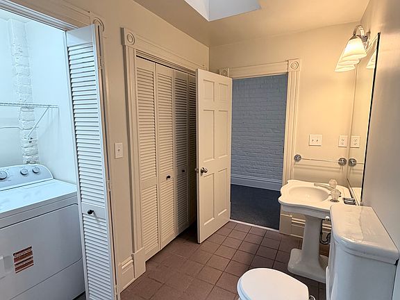 Half bath and laundry center