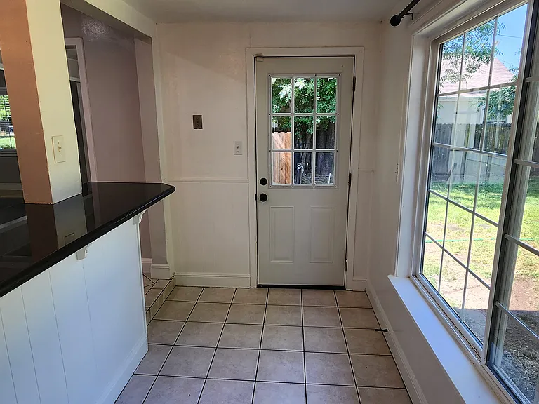 Laundry room and back door