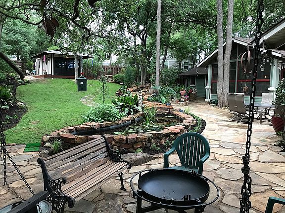 Pond, creek and Teahouse