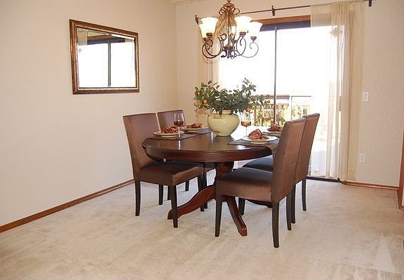 spacious dining room
