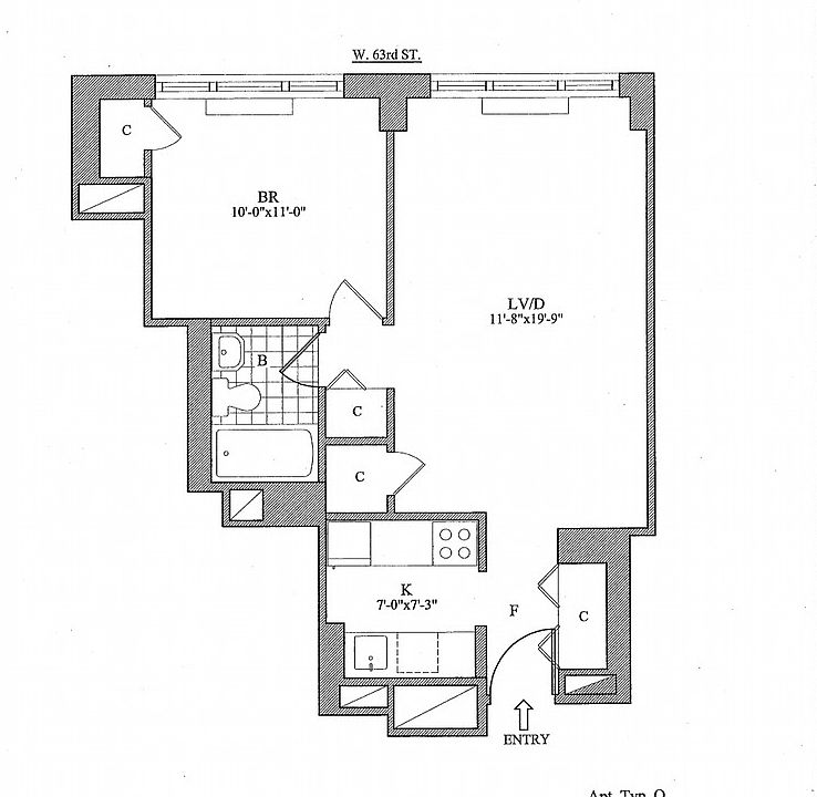 2nd image of 30 W 63rd St APT 16O