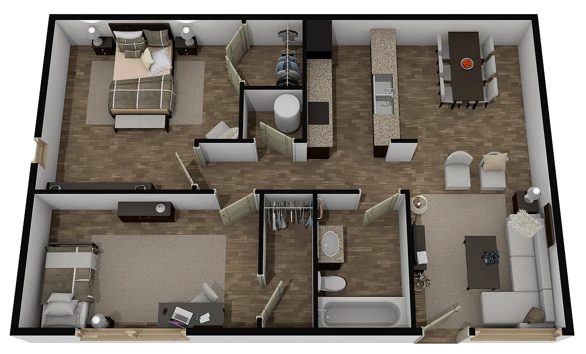 Floor plan 2 BED | 1 BATH