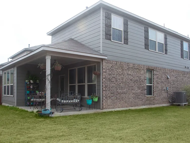 Back Yard on corner lot