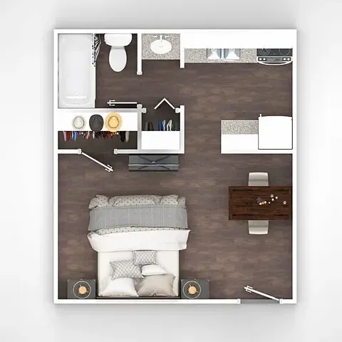 Floor plan Studio Casita
