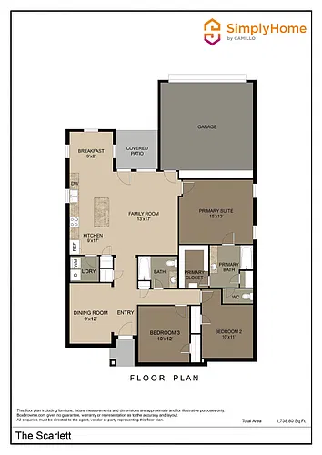 Floor plan 1818 Cross Oaks Drive