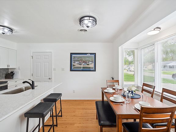 Dining room is directly off kitchen