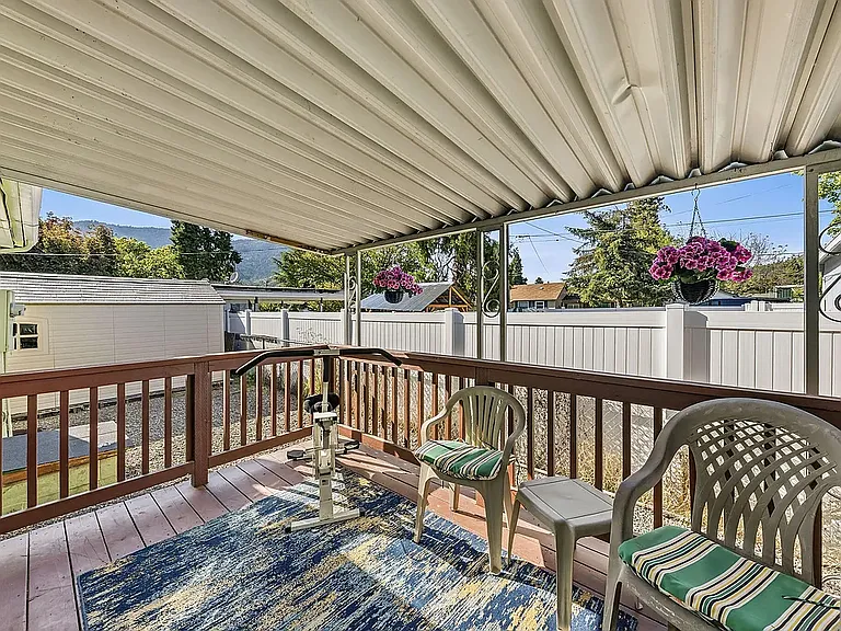 Back patio. Enjoy a relaxing time.