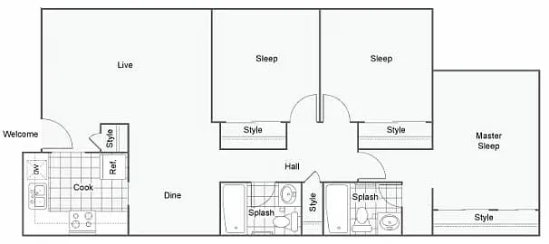 Floor plan Dogwood