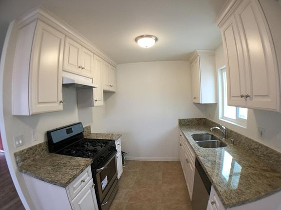 Kitchen with granite counters