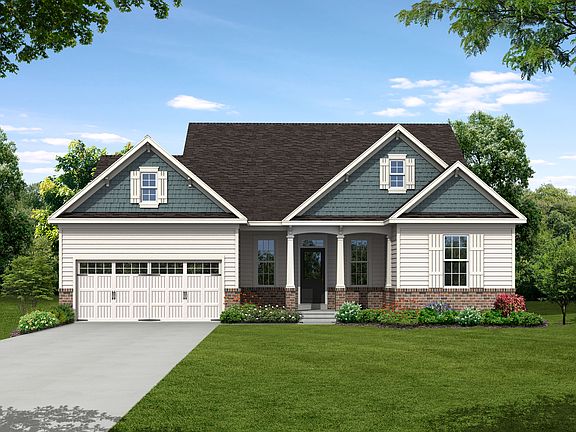Elevation B features antiqued slate and gable accents.