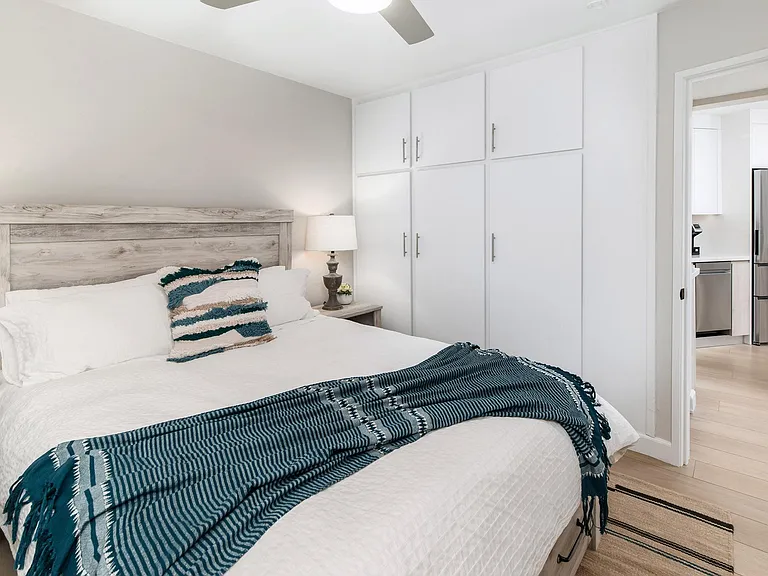 Secondary bedroom with closets