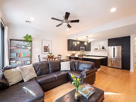 Living room and kitchen
