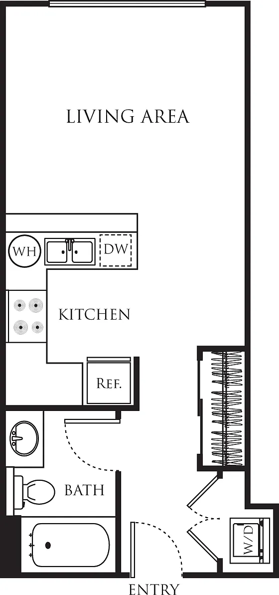 Floor plan Studio 375
