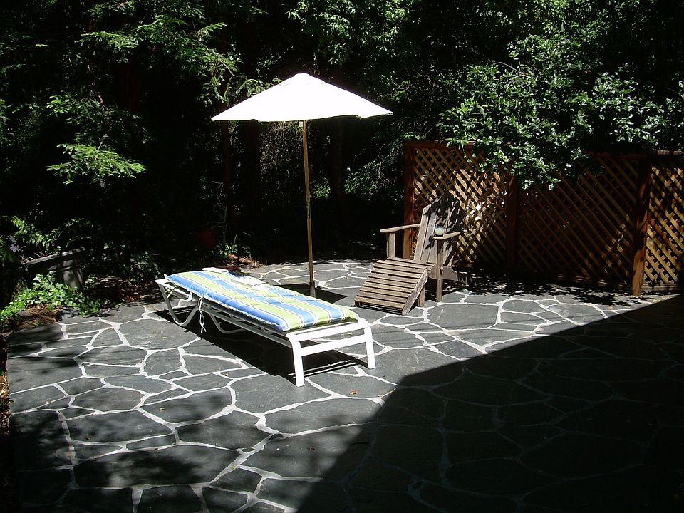 New slate patio