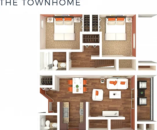 2 Bedroom Townhome 2 Bedroom Townhome