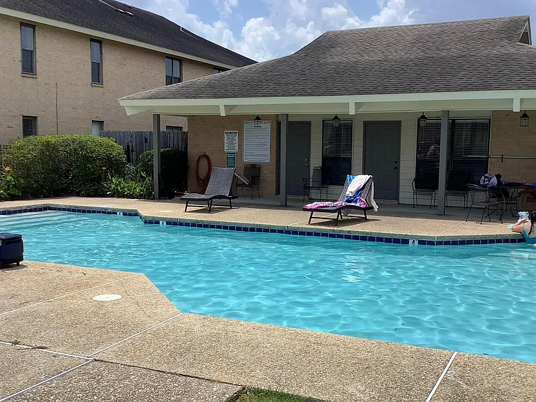 Association pool across the street