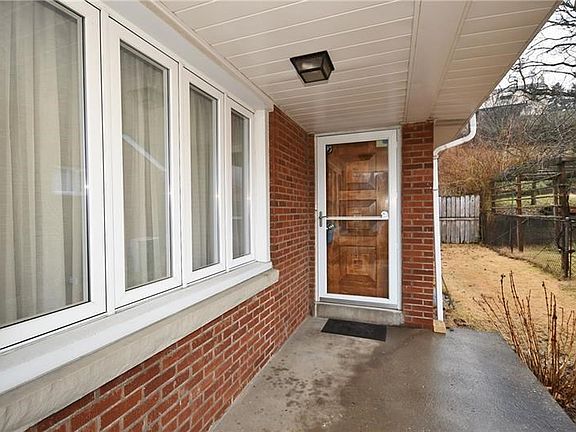 Covered front entrance.