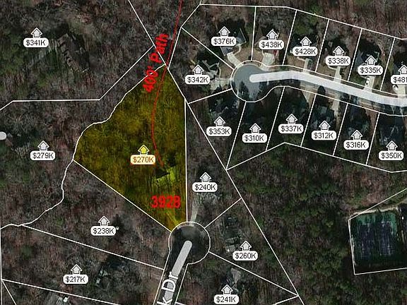 400' wooded walk to Chattaho