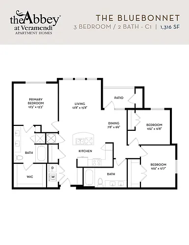 Floor plan The Bluebonnet