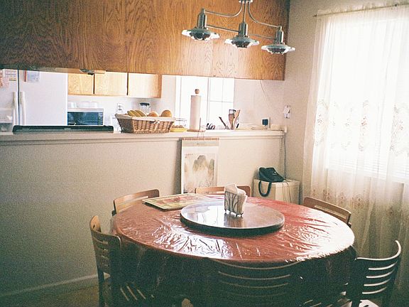 Dining area in kitchen