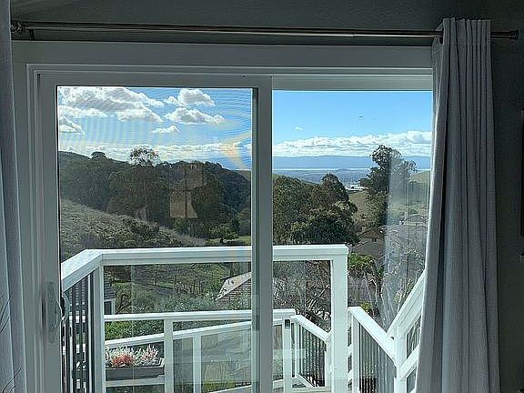 View from inside office