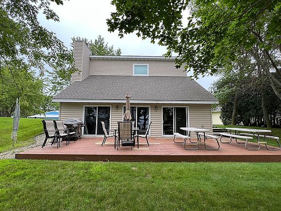 Side of house facing water