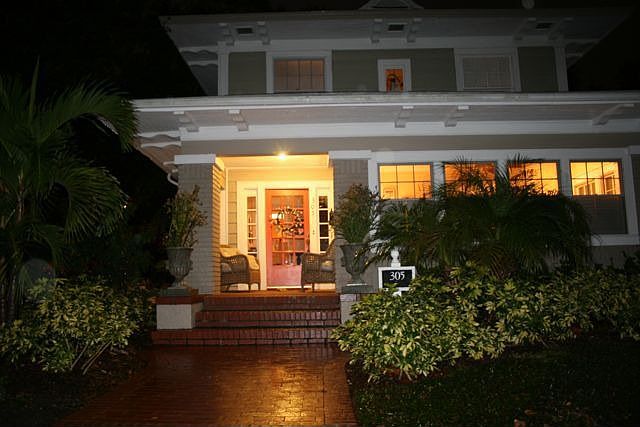 Front Door at Night