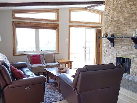 Wood burning fireplace