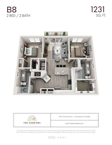 Floor plan B8