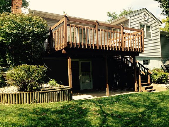 Deck. Walk out patio underne