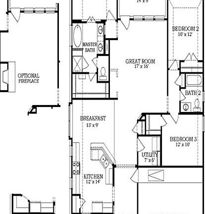 Lennar Homes Brookstone Collection "Onyx" Floor Plan Single Story