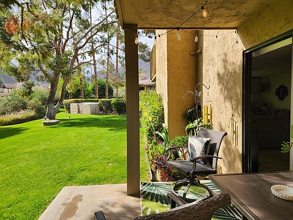 view from dining room patio